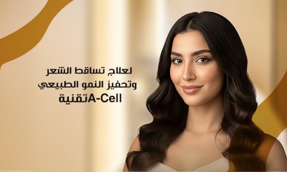 تقنية A-Cell لعلاج تساقط الشعر وتحفيز النمو الطبيعي