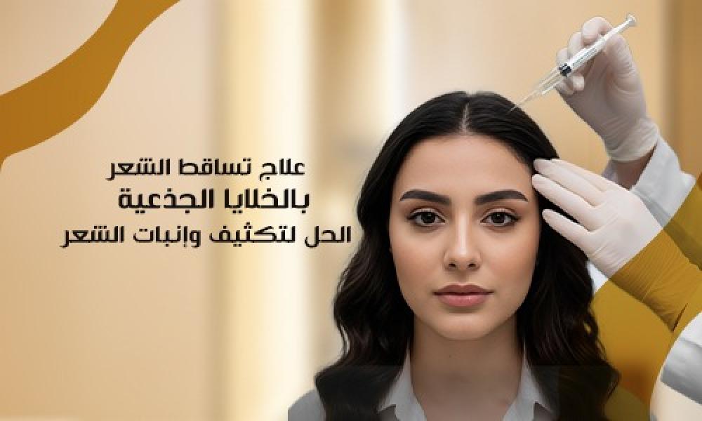 علاج تساقط الشعر بالخلايا الجذعية | الحل لتكثيف وإنبات الشعر