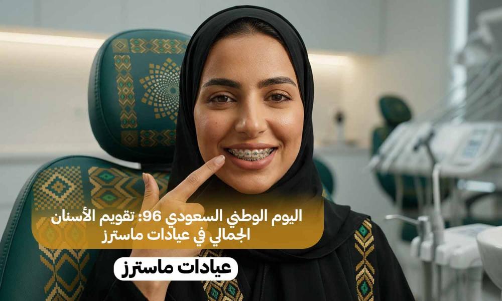اليوم الوطني السعودي 96: تقويم الأسنان الجمالي في عيادات ماسترز
