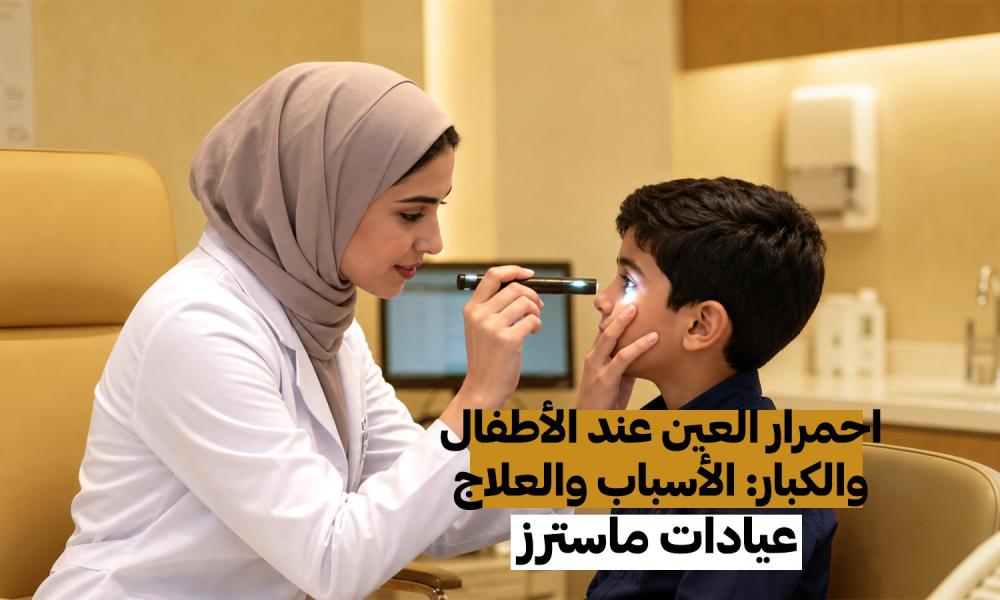 احمرار العين عند الأطفال والكبار: الأسباب والعلاج – عيادات ماسترز