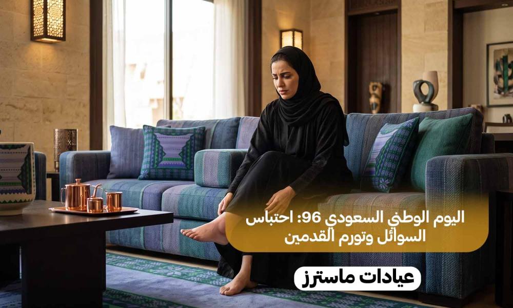 اليوم الوطني السعودي 96: احتباس السوائل وتورم القدمين