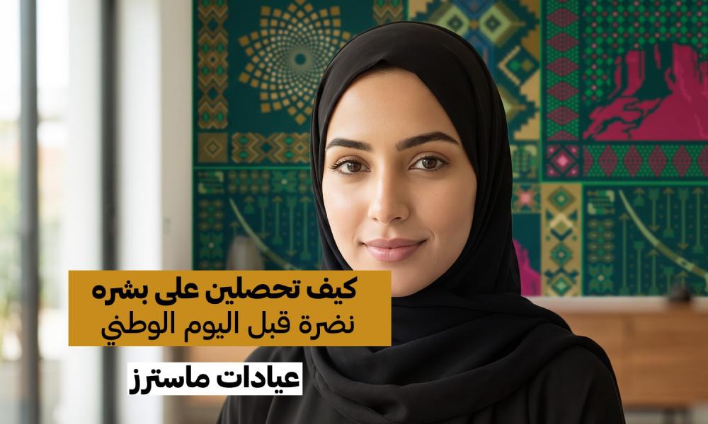 كيف تحصلين على بشرة نضرة قبل اليوم الوطني السعودي 96؟