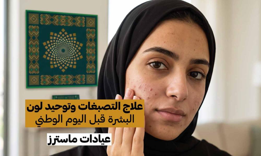 علاج التصبغات وتوحيد لون البشرة قبل اليوم الوطني السعودي