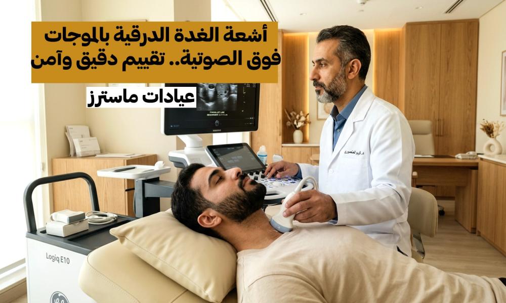 أشعة الغدة الدرقية بالموجات فوق الصوتية.. تقييم دقيق وآمن من عيادات ماسترز