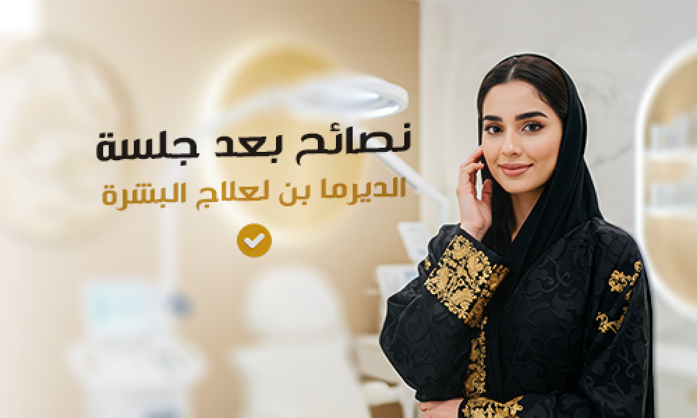 نصائح بعد جلسة الديرما بن لعلاج البشرة