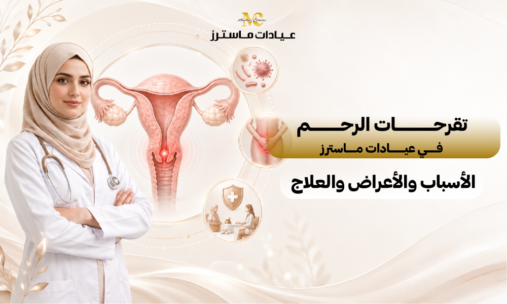 تقرحات الرحم في عيادات ماسترز | الأسباب والأعراض والعلاج