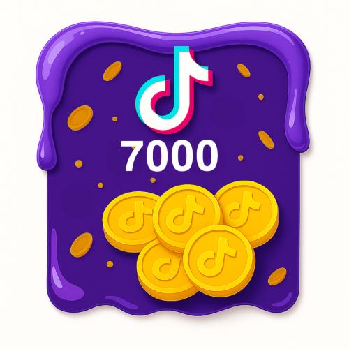 شحن تيك توك 7,000 عملة