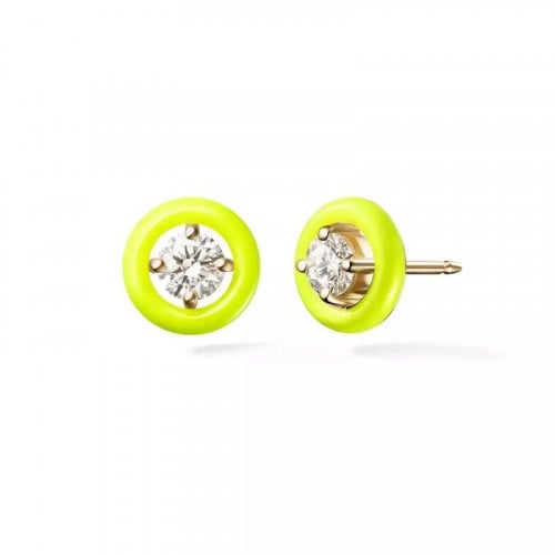 Neon yellow earrings