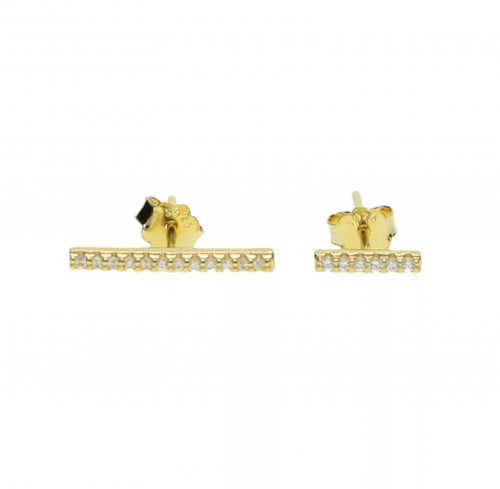 Different sizes gold earrings