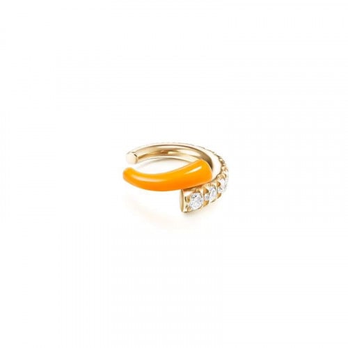 Orange ear cuff