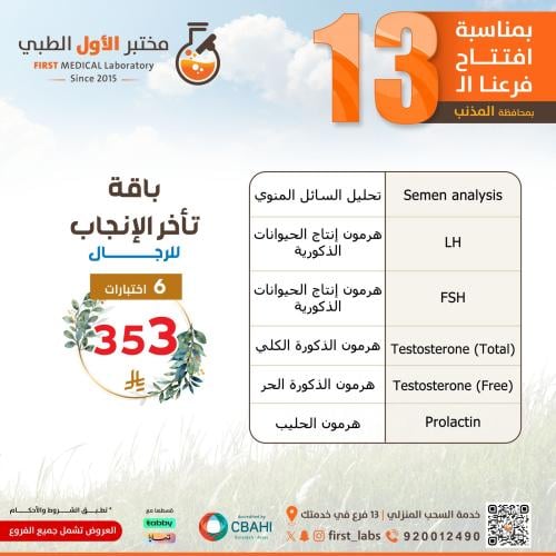 باقة تأخر الأنجاب - رجال