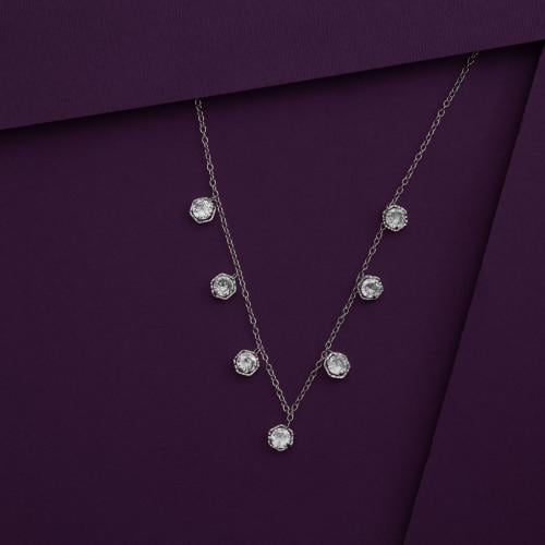 Rolan Necklace / Silver Color - Stainless Steel
