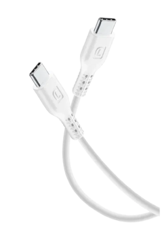 كابل Cellularline USB-C إلى USB-C بطول 1.2 متر - أبيض