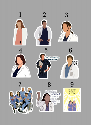 ستيكرات grey's anatomy