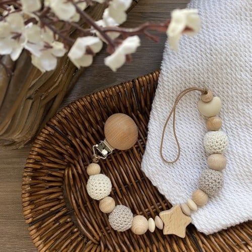 تعليقة لهايه بيج ورمادي فاتح