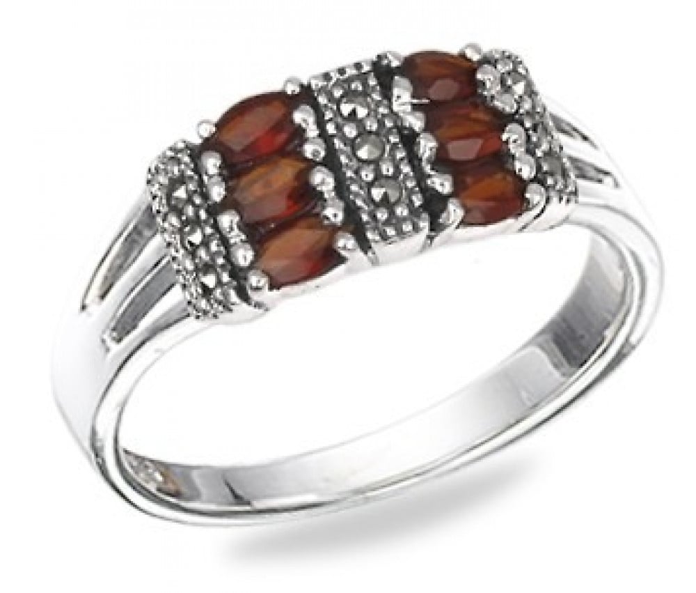 Tesla ring with agate - jewellery Woow Silver925