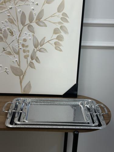 صينية تقديم فضي