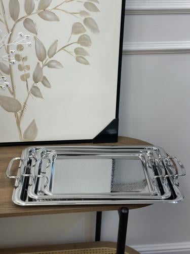 صينية تقديم فضي