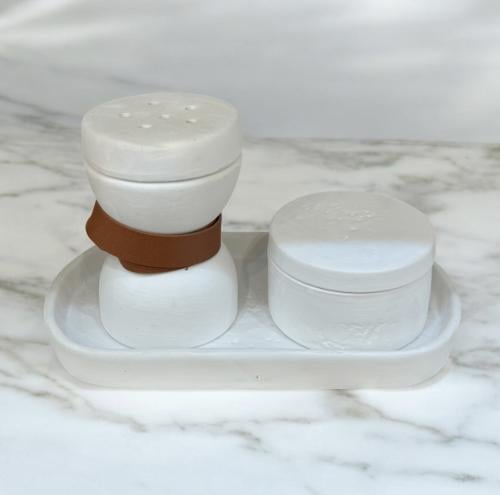 طقم صينية رخام + مبخره + بوكس