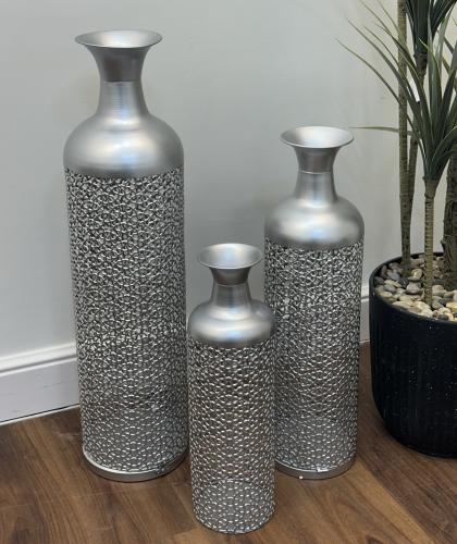 فازة استيل فضي