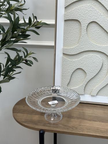 صحن تقديم زجاج