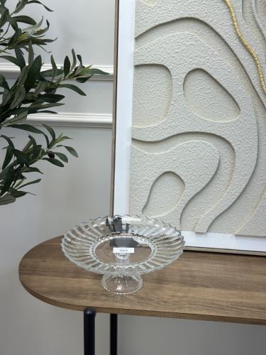 صحن تقديم زجاج