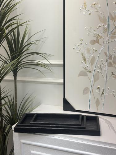 صينية خشب اسود