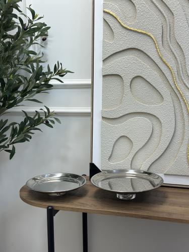 صحن تقديم بقاعدة كرستال