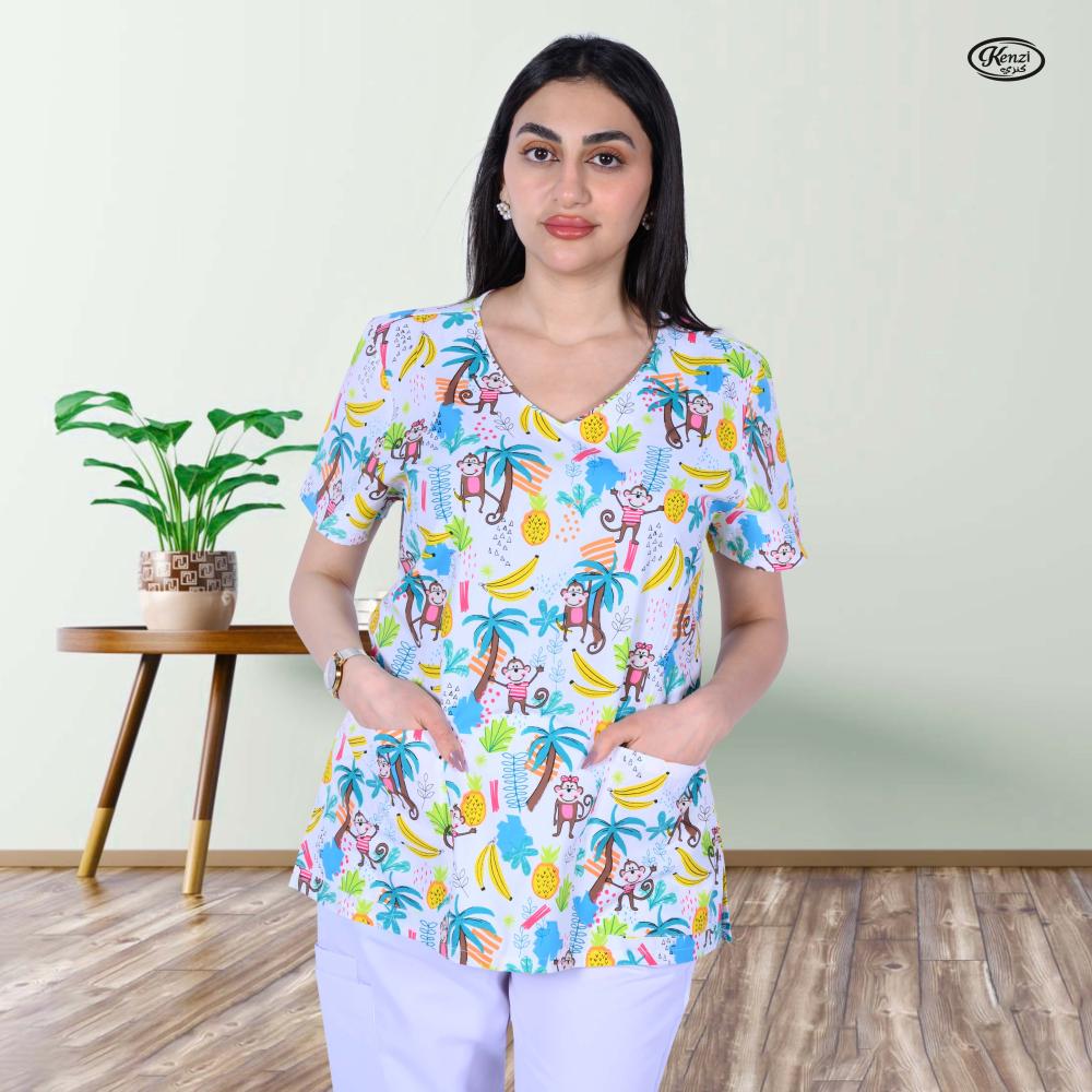 تي شيرت طبي بتصميم مرح Cherokee