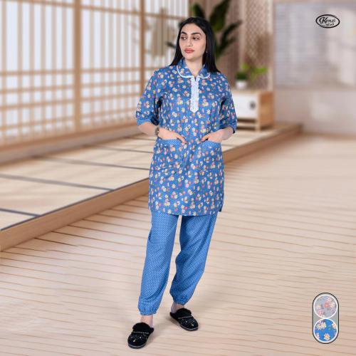زي العاملات تصميم مريح بزهور