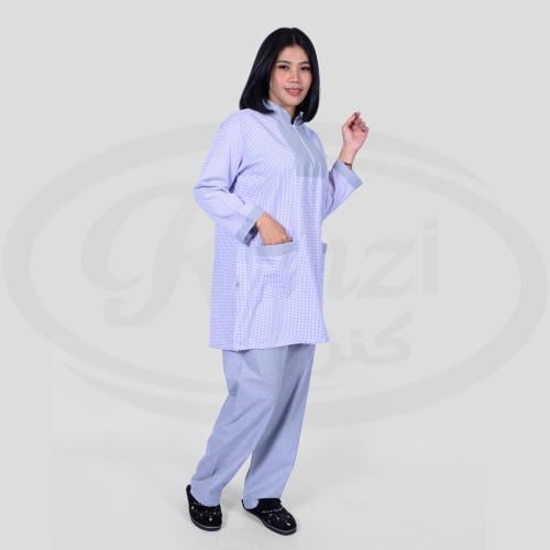 يونيفورم كاروهات بنفسجي