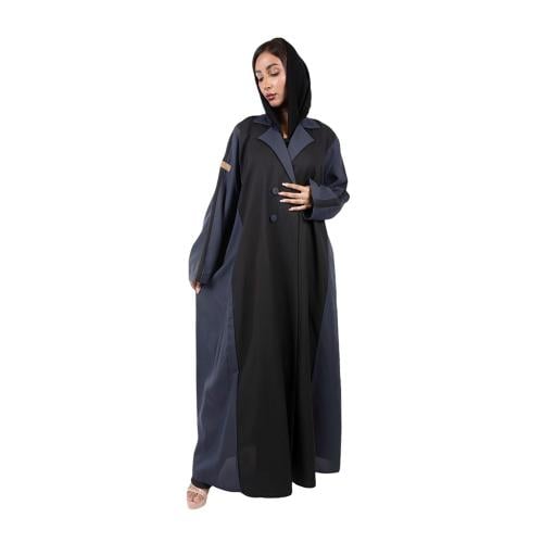 عباية بليزر أسود مع كحلي M