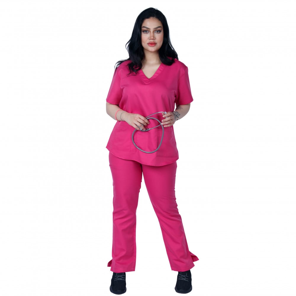 طقم سكراب طبي لون فوشي  104 Kenzi