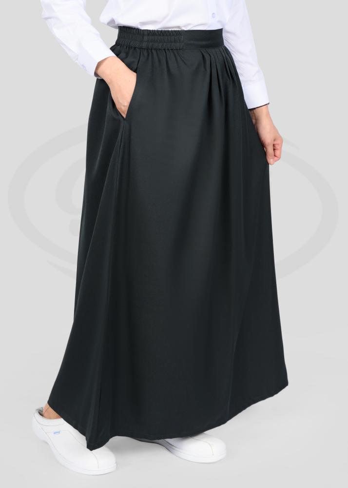 تنورة مدرسية زيتي مصممة خصيصا للمرحلة المتوسطة