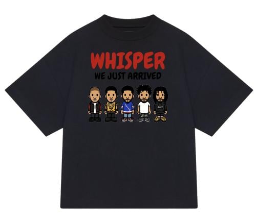 BLACK & WHITE T-SHIRT OVER SIZE