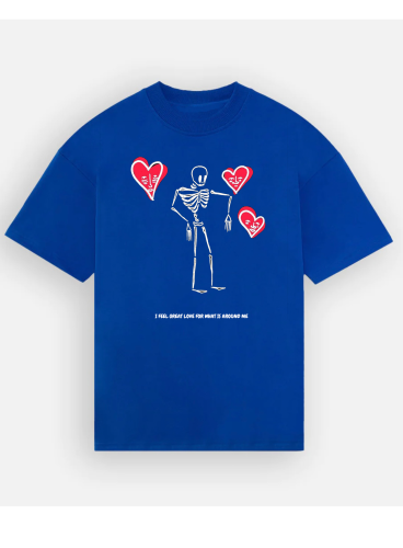 BLUE T-SHIRT OVER SIZE