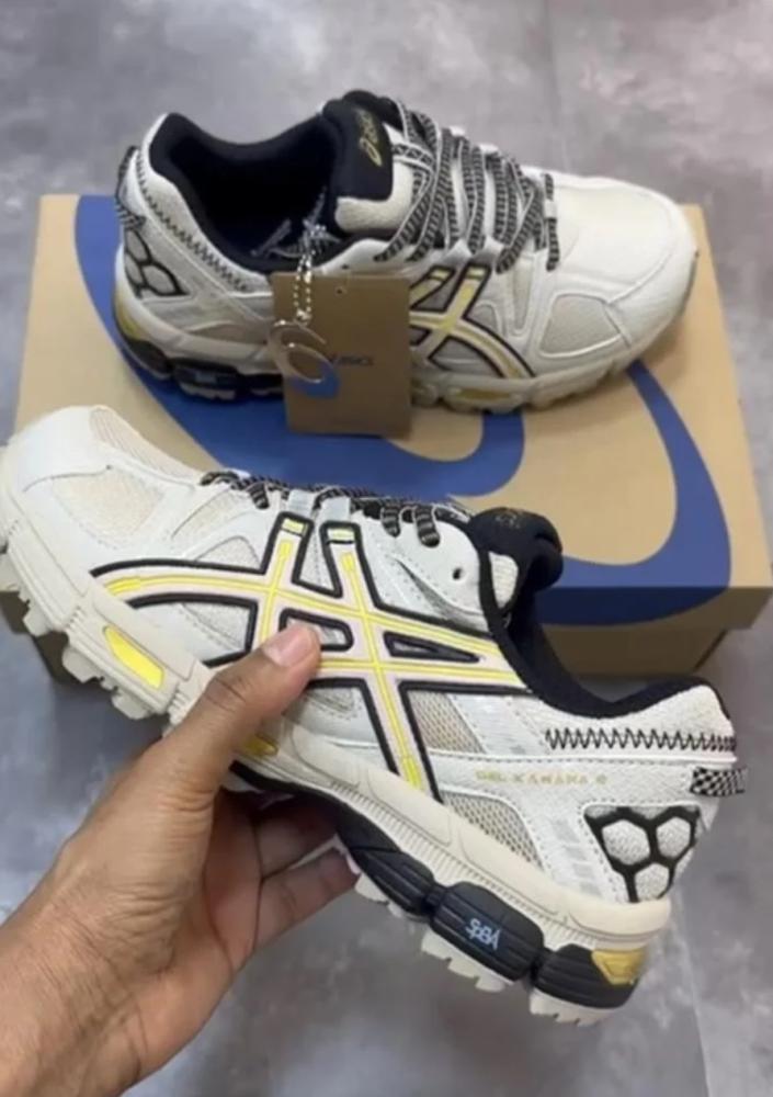 ASICS Gel Kahana 8 Khaki Grey Gold Titanium Sneakers