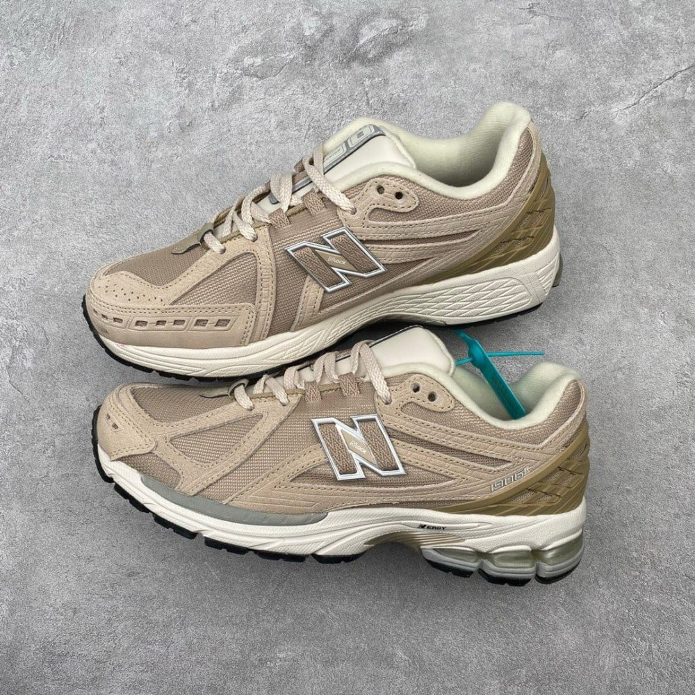 Cream new balance shoes online