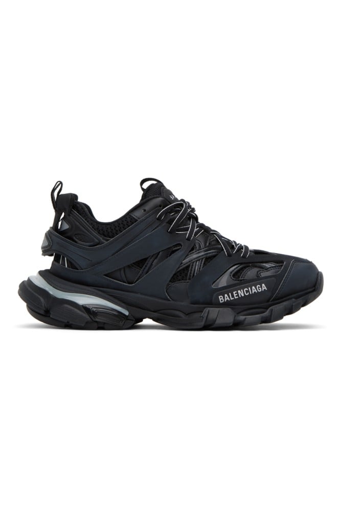 BALENCIAGA Black Track LED Sneakers Titanium Sneakers