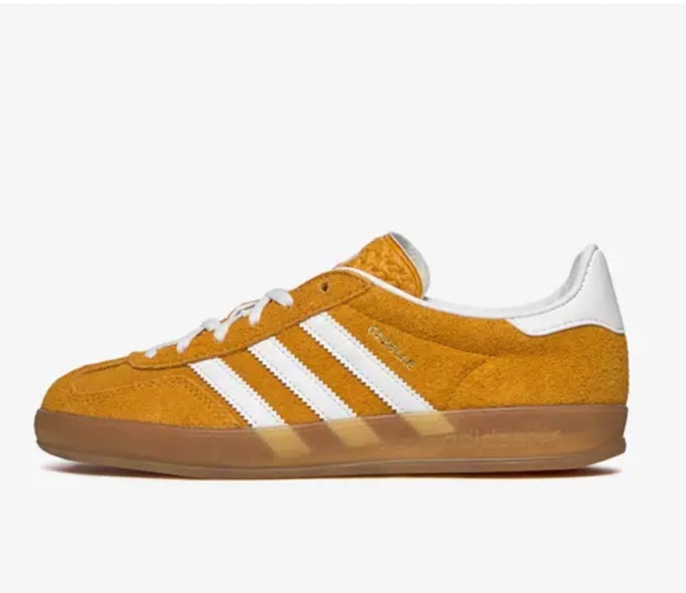 adidas Gazelle Indoor Orange Peel White Titanium Sneakers