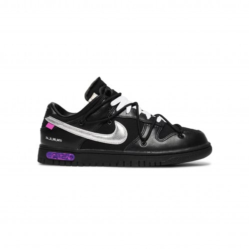 Off-White x Nike Dunk Low The 50 Black Silver