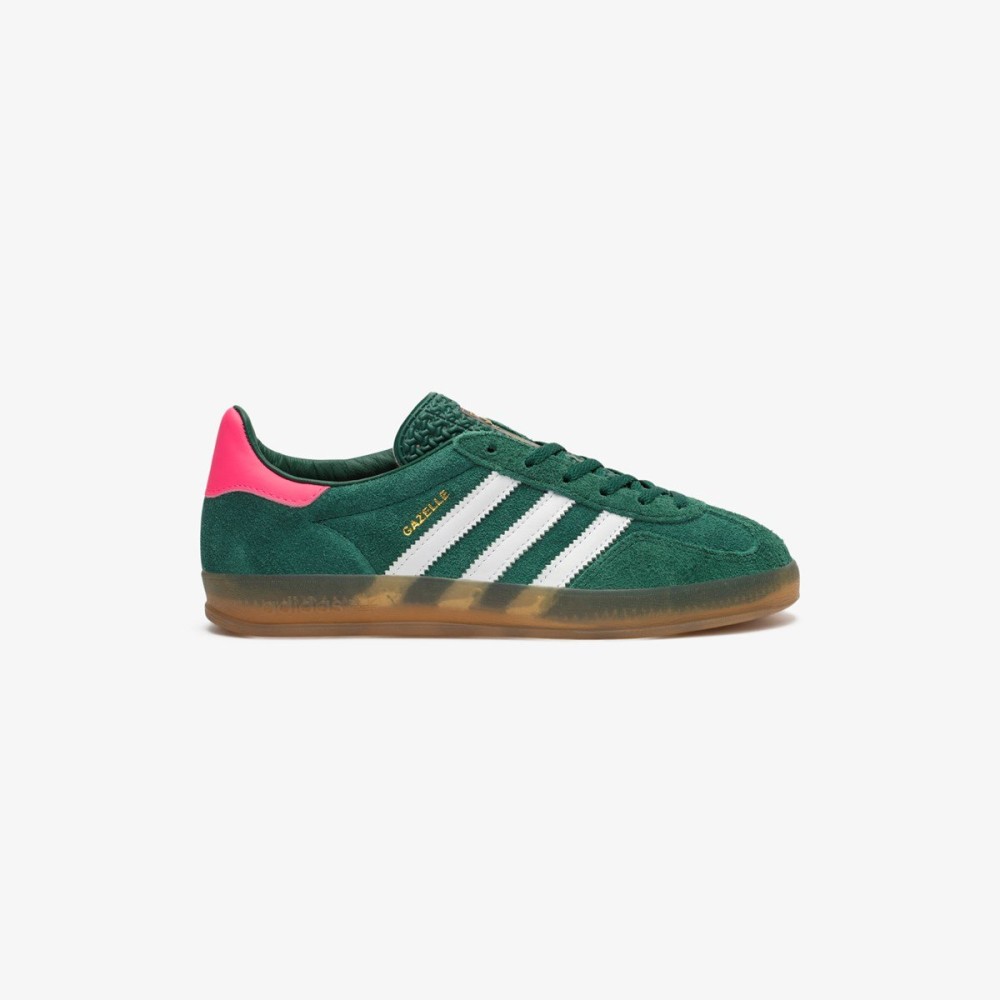 adidas Originals Gazelle Indoor Green Lucid Pink Titanium Sneakers