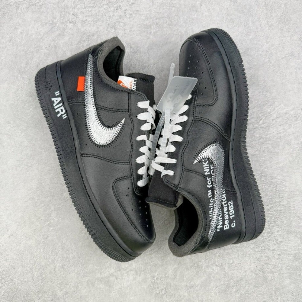 Nike X Off White Air Force 1 07 Virgil MoMa sneakers Titanium Sneakers