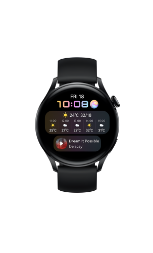 ساعة هواوي ووتش ٣ اسود Huawei watch 3 active (GLL-...