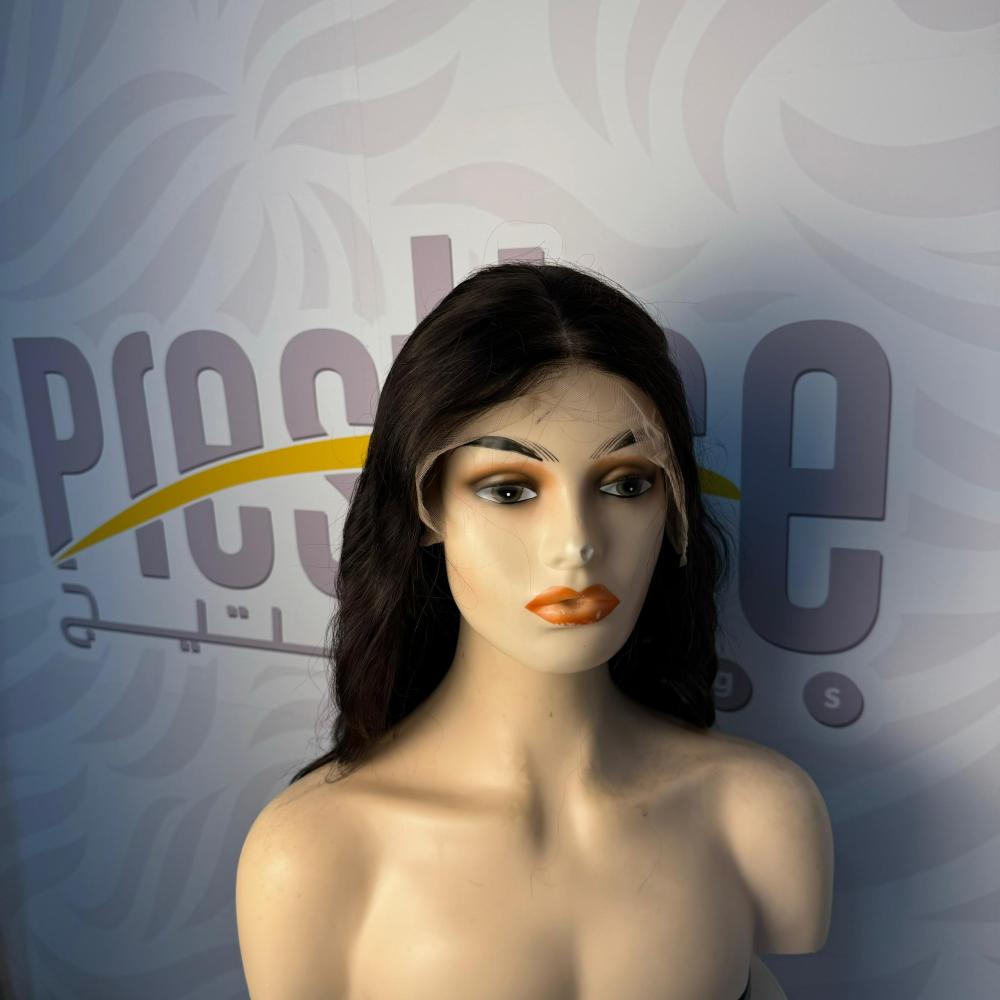 باروكة شعر طبيعي 14 انش جذور كامله فروه دانتيل ويفي