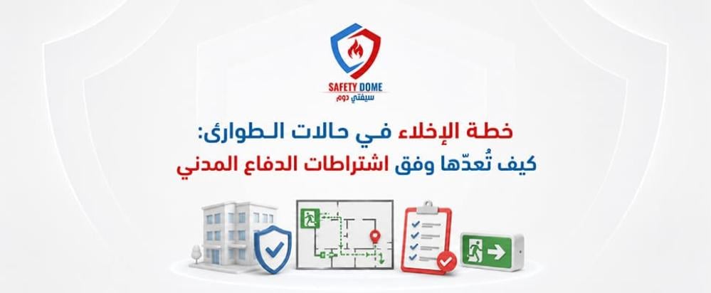خطة الإخلاء في حالات الطوارئ: كيف تُعدّها وفق اشتراطات الدفاع المدني