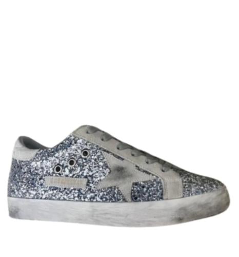 Golden goose Superstar distressed lace-up sneakers