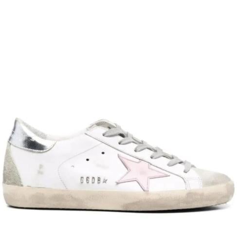 Golden goose Superstar distressed lace-up sneakers