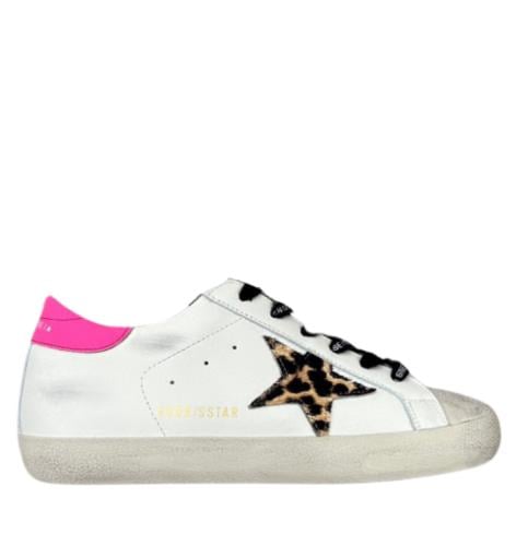 Golden goose Superstar distressed lace-up sneakers