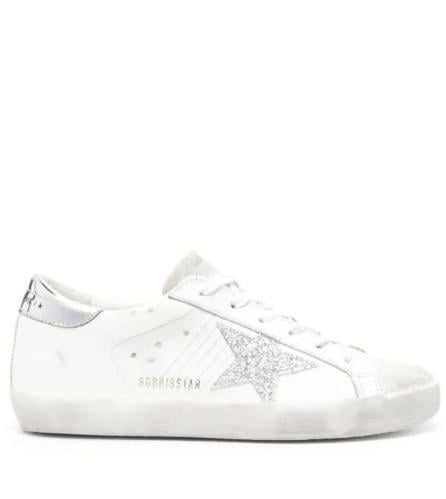 Golden goose Superstar distressed lace-up sneakers